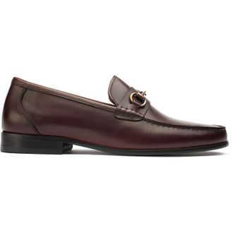 Sole Mens Raz Snaffle Loafer Shoes - Brown Leather - Size UK 8