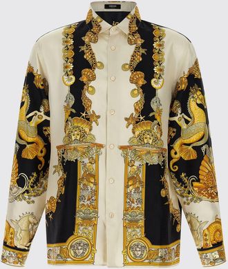 Versace Camicia Versace in seta con stampa grafica