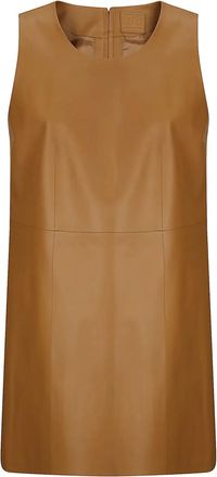 DESA 1972 Abito svasato in pelle - Marrone