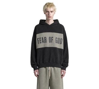 Fear of God Cropped Relaxed Panelled Hoodie
