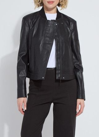 Lyss&eacute; Millicent Perforated Vegan Leather Jacket