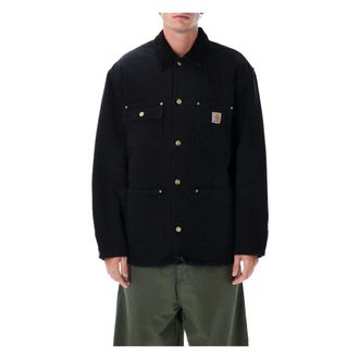 Carhartt Work in Progress OG Chore Coat (Winter) - Heren - Zomerjassen - Zwart - XL - Katoen - Jassen