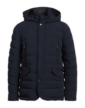 ダウンジャケット Moorer Navy Blue Wool Blend Bellati Down Jacket Moorer Navy Blue Wool Blend Bellati Down Jacket | ModeSens