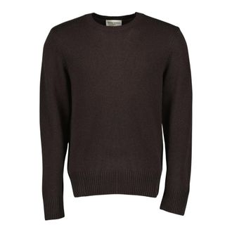 Officine Générale Round-neck Knitwear, male, Brown, M, Mycrew Crewneck Jumper