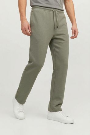 Jack & Jones Sweathose JACK & JONES JPSTKANE BRADLEY UNCUFFED SWT PANTS NOOS, Herren, Gr. M, N-Gr, vetiver, angeraute Sweatware, Obermaterial: 65% Polyester, 35% B