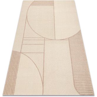 RugsX Flux 461.14.ae200 Alfombra De Lana Osta - Geom&eacute;trica, Estructural, Loft Beige / Rosa Beige 160x230 Cm
