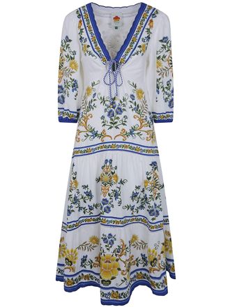 Farm Rio Dress Floral Tapestry Emily