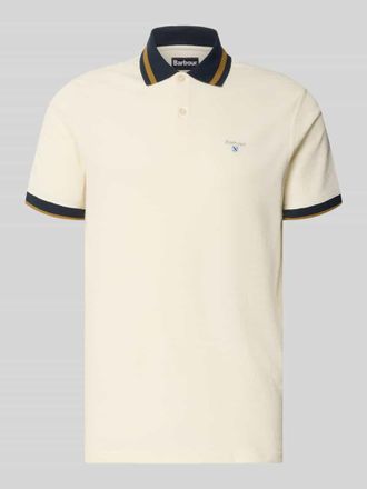 Barbour Regular Fit Poloshirt aus reiner Baumwolle Modell ANTHORN in Weiss, Gr&ouml;&szlig;e XXL