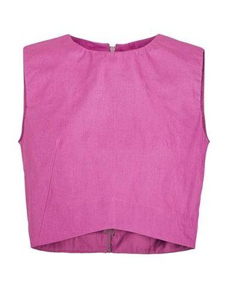 8 by YOOX ORGANIC COTTON SLEEVELESS CROP TOP