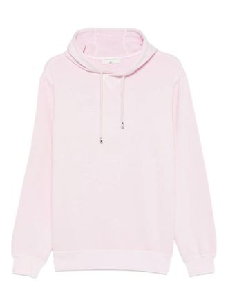 FILIPPO DE LAURENTIIS drawstring-fastening cotton hoodie - Pink