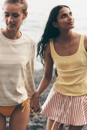 Avec Les Filles Cotton Flowy Skort
