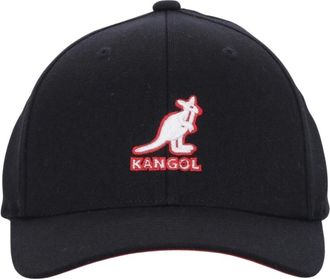 Kangol Gebogen Vizier Pet - Heren - Accessoires - Zwart - Maat: L/Xl Wol