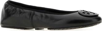 Tory Burch Womens Reva Ballet Flat Black Leather