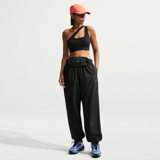 Nike Womens Nike Sportswear Loose Mid-Rise UV Jogger Pants in Black | IM8163-010