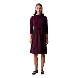 Joseph Ribkoff Flared Jurk - Dames - Casual kleedjes - Paars - 3XL - Kleedjes