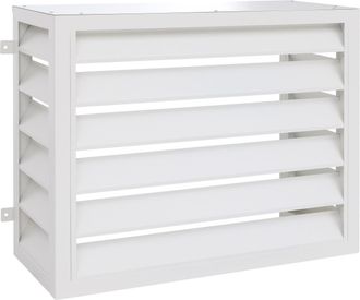 Hhg Revestimiento Para El Sistema De Aire Acondicionado/intercambiador De Calor Hhg-560, Cubierta De La Rejilla Protectora, Metal 73 X 97 X 38 Cm, Gris-bl