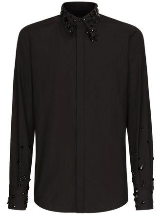 Dolce & Gabbana Camicia con strass - Nero