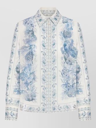 Zimmermann cotton shirt with all-over print design