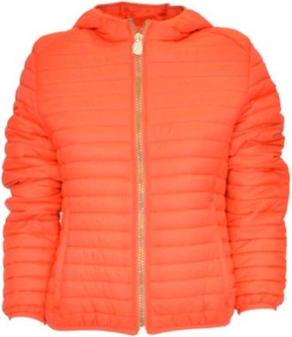 Invicta Lichte gewatteerde jas met kleuraccent - Dames - Winterjassen - Oranje - L - Nylon - Jassen