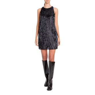 Twinset Party Dresses, female, Black, L, Sleeveless Mini Dress