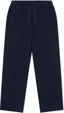 Albam Mens Solid Patterned H Bone Straight Joggers in Dark Navy 002 - Size Small