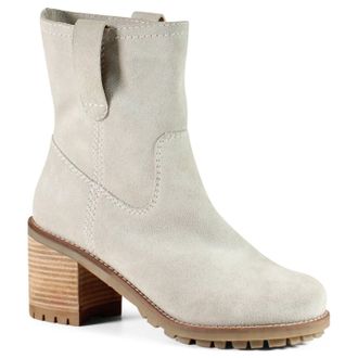 Diba Womens Khloee May Block Heel Boots In Ice (Light Gray)