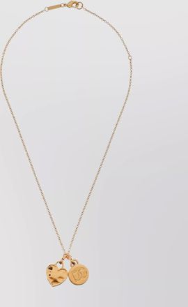 Dolce & Gabbana logo heart pendant necklace