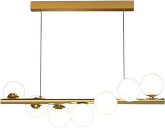 Trade Shop Trade Shop - Ara&ntilde;a Colgante De Techo De Bronce Decorativo Con 7 Bolas De Pl&aacute;stico G9 A06