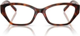 Vogue Eyewear 53mm Cat Eye Optical Glasses in Dark Havana at Nordstrom
