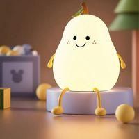 OEM L&aacute;mpara De Noche Led Infantil, L&aacute;mpara De Mesita De Noche Led Kawaii Para Beb&eacute;, L&aacute;mpara De Lactancia Usb De Silicona, L&aacute;mpara T&aacute;ctil Regulable Y Que C