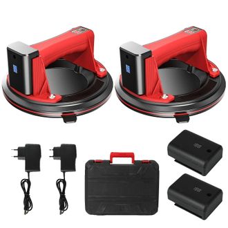 OEM Aspirapolvere Elettrico Con Capacit&agrave; Di Carico Di 200 Kg, Display Led Intelligente, Rosso/2 Batterie