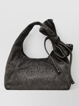 Marc Jacobs the sack denim shoulder bag bow detail