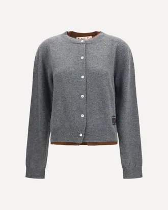 Marni Cardigan in cashmere con effetto a strati Woman 42