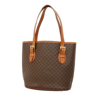 Celine Brown Pvc Tote Bag (Pre-Owned)