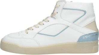 Mjus Veterschoenen Hoog - Dames - Sneakers - Wit - 38 EU - Leer - Schoenen