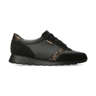 Mephisto Schoenen, Dames, Zwart, 38 1/2 EU, Ergonomische Leren Sneaker - Zwart