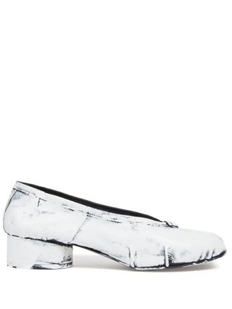 Maison Margiela White Leather Pumps