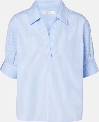 Frame Denim Camicia Popover in popeline di cotone a righe