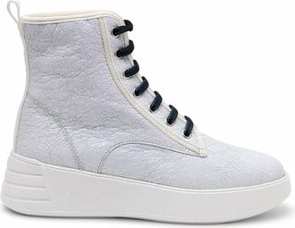Hogan Womens Rebel High Top Sneakers In Grey