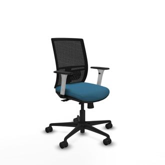 Piqueras y Crespo Silla De Oficina Piqueras Y Crespo Yunquera Blanco Soporte Lumbar Ajustable
