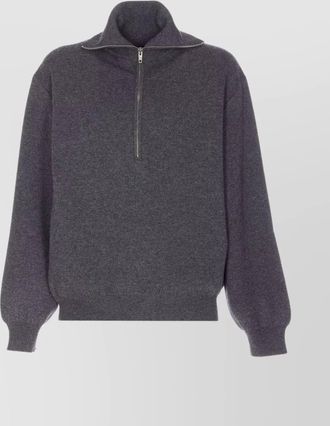 Balenciaga high neck sweater lateral zip detail