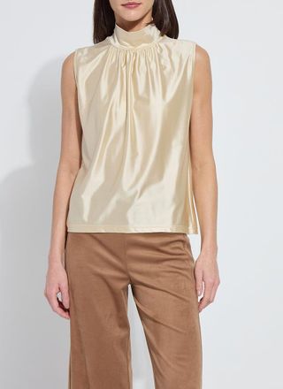 Lyss&eacute; Marcia Turtleneck Ruching Top