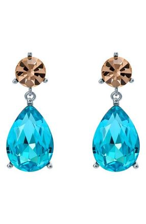 Ted Baker Tearsa Crystal Teardrop Earrings in Silver at Nordstrom