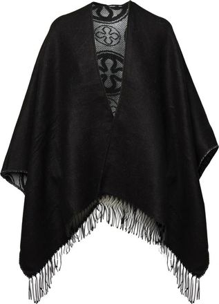 V&deg; 73 Caroline Omkeerbare Cape - Dames - Ponchos - Zwart - ONE Size - Polyester - Jassen