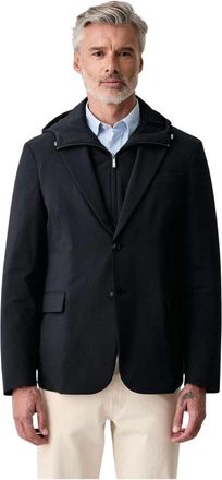 Emporio Armani Tussenjas - Heren - Jassen - Blauw - Maat: L Zijde