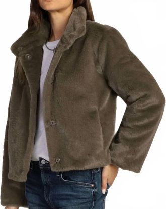 True Grit Ryan Mock Jacket In Olive