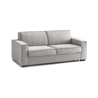 Dmora Sof&aacute; Fijo Daalder, Sof&aacute; De 2 Plazas, 100% Made In Italy, Sof&aacute; De Sal&oacute;n En Tela, Con Reposabrazos Est&aacute;ndar, Cm 180x95h90, Gris - Dmora