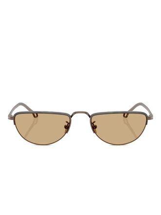 Giorgio Armani Occhiali da sole con montatura metallica - Marrone