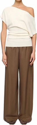 Clea Aveline Knit Top In Off White