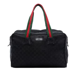 Gucci Pre-owned Gucci GG Canvas Web Travel Bag Unisex 9IO0WNR1W4FNWDNS